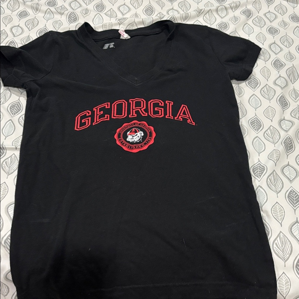 Black Shirt with Red Georgia Logo
